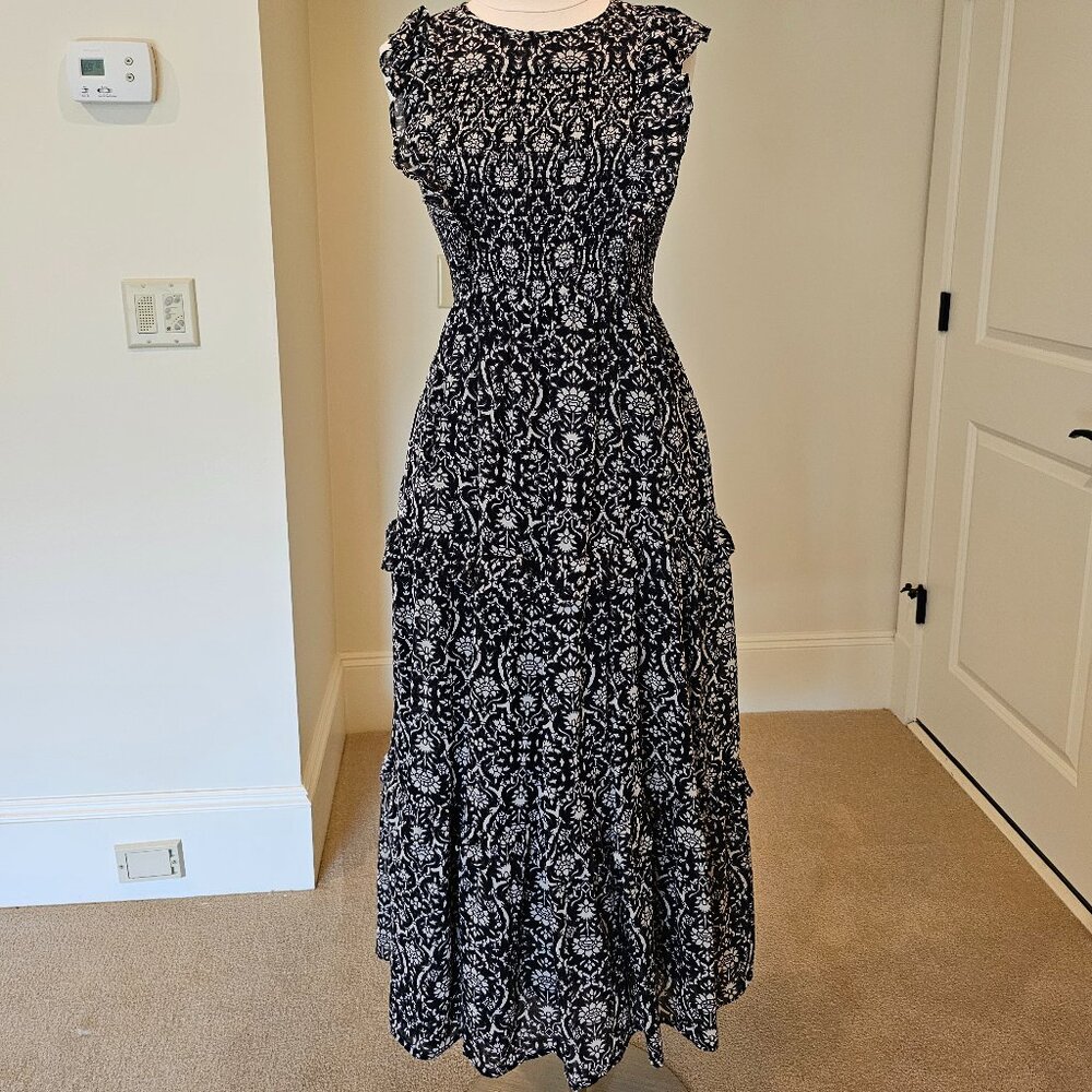 Banjanan Iris Dress, 100% Cotton, Size L, Very Good Condition